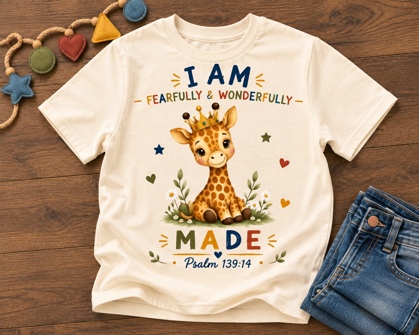 I AM Fearfully & Wonderfully Made Kids T-Shirt