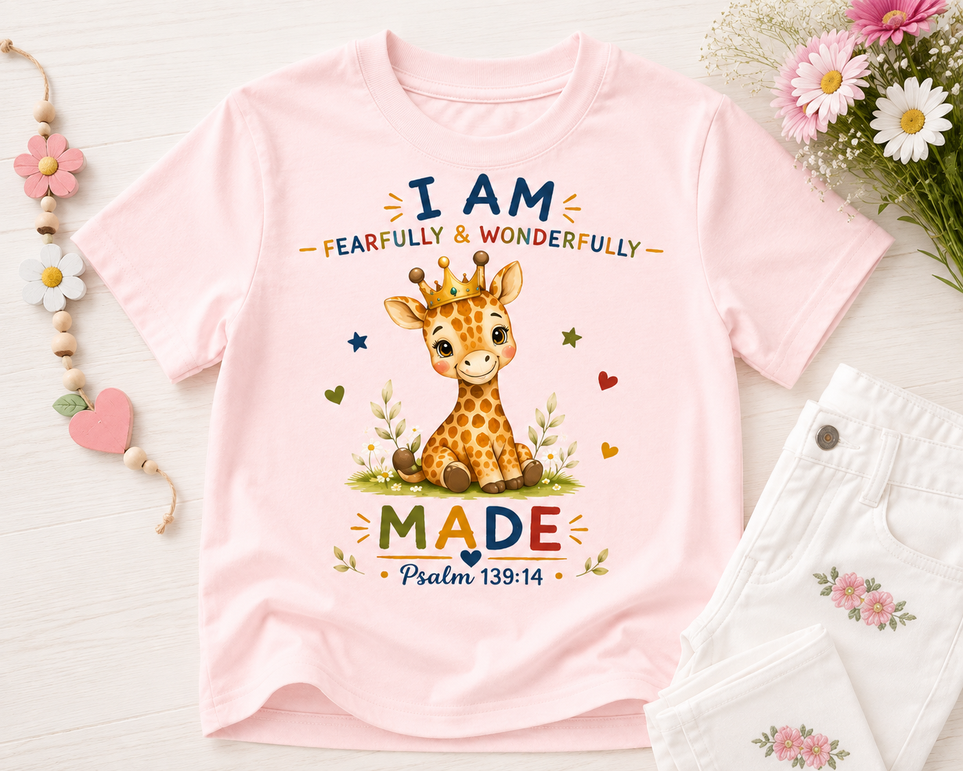 I AM Fearfully & Wonderfully Made Kids T-Shirt