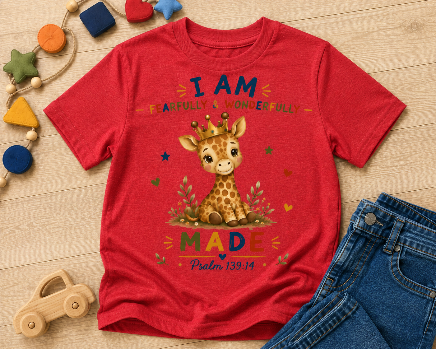 I AM Fearfully & Wonderfully Made Kids T-Shirt
