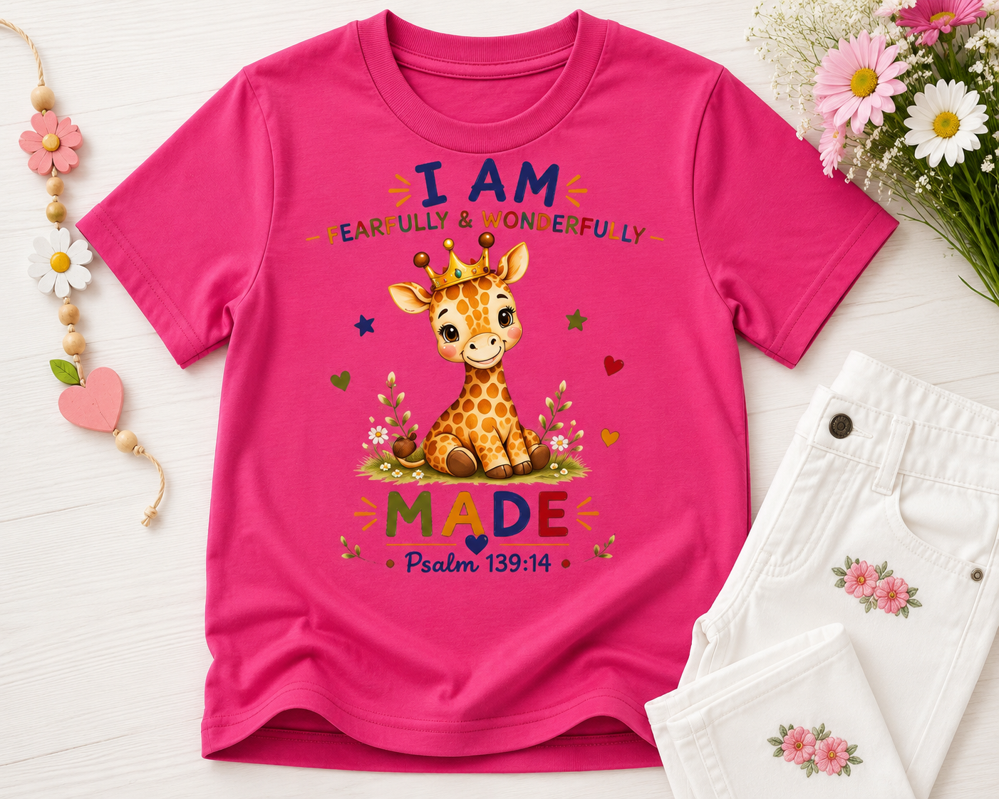 I AM Fearfully & Wonderfully Made Kids T-Shirt