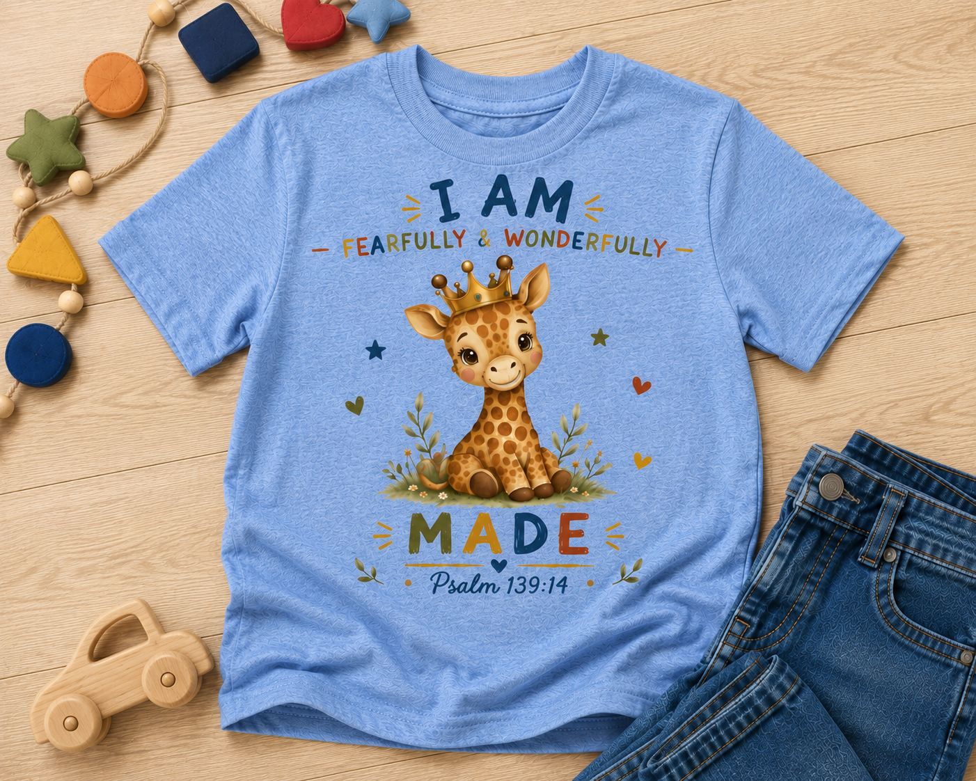 I AM Fearfully & Wonderfully Made Kids T-Shirt