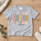Chosen Christian Kids Tee | Future Disciples Christian scripture shirt - I AM Kids