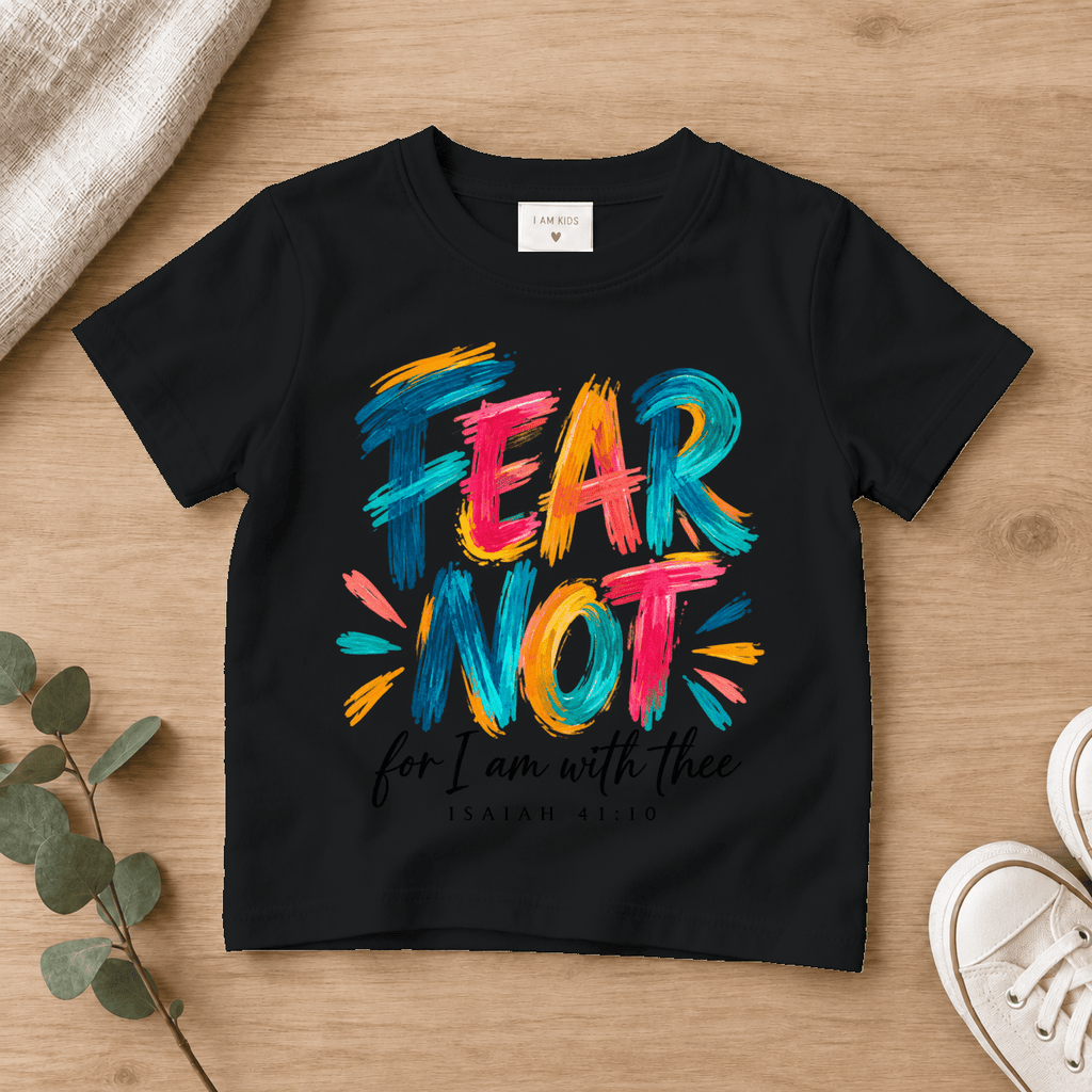 Fear Not Christian Kids Tee | Future Disciples Christian scripture shirt - I AM Kids