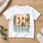 He Is Risen Christian Kids Tee | Future Disciples Christian scripture shirt - I AM Kids