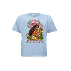 I AM GUIDED youth shirt with a horse, flowers, lantern, and Proverbs 3:6