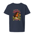 I AM GUIDED youth shirt with a horse, flowers, lantern, and Proverbs 3:6