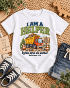 I Am a Helper Christian scripture shirt - I AM Kids