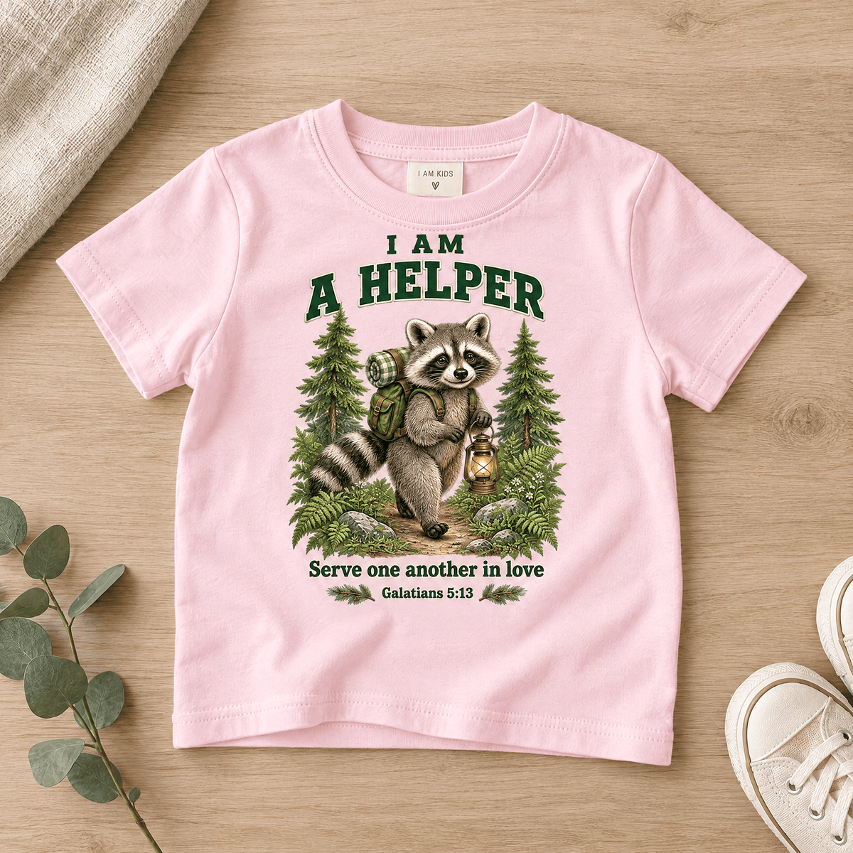 I AM A HELPER Christian scripture shirt - I AM Kids