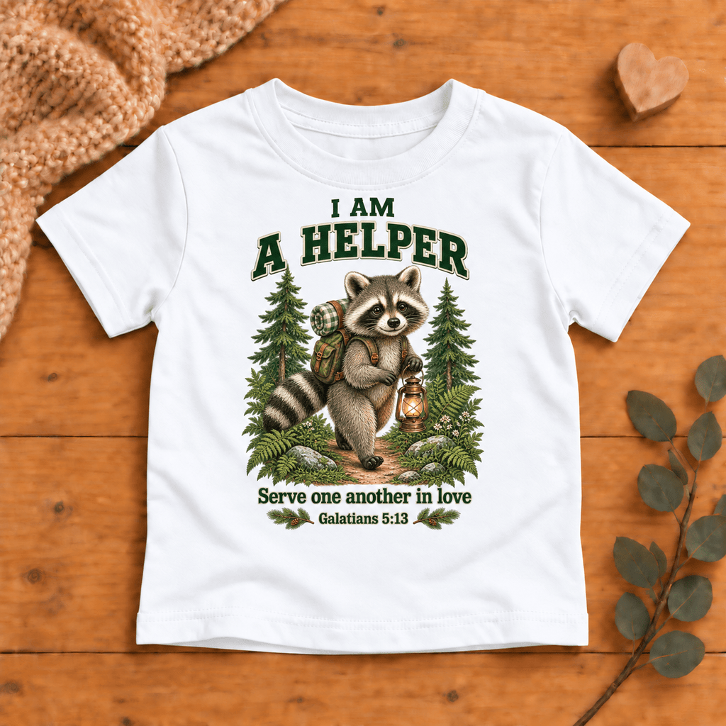 I AM A HELPER Christian scripture shirt - I AM Kids