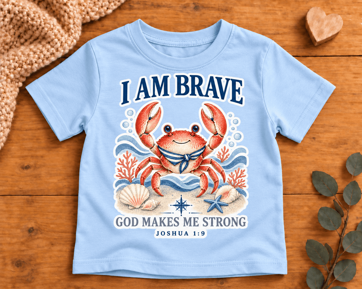 I AM Brave Christian scripture shirt - I AM Kids