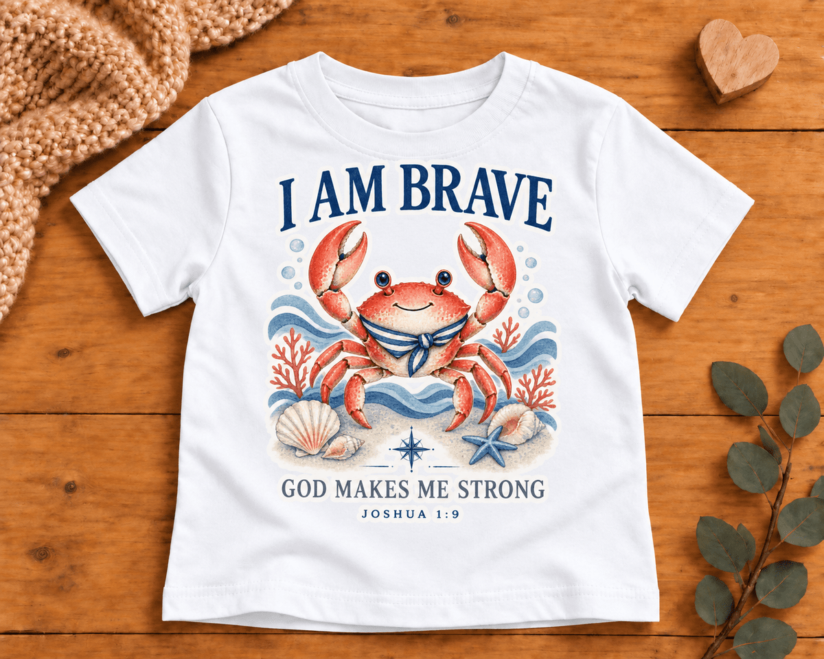 I AM Brave Christian scripture shirt - I AM Kids