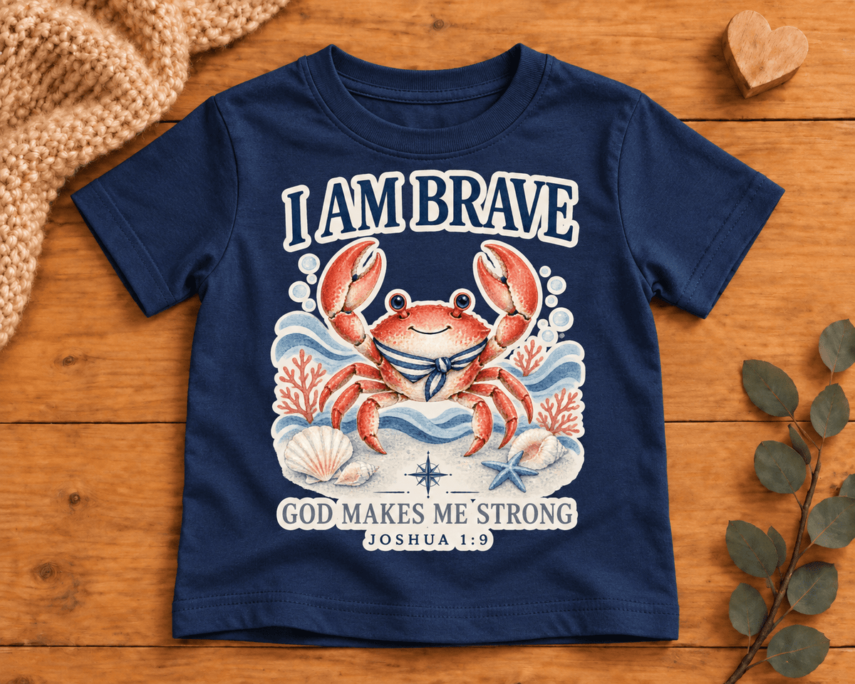 I AM Brave Christian scripture shirt - I AM Kids
