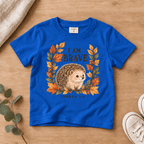 I Am Brave Woodland Hedgehog Kids’ Tee | Fall Friends Collection Christian scripture shirt - I AM Kids