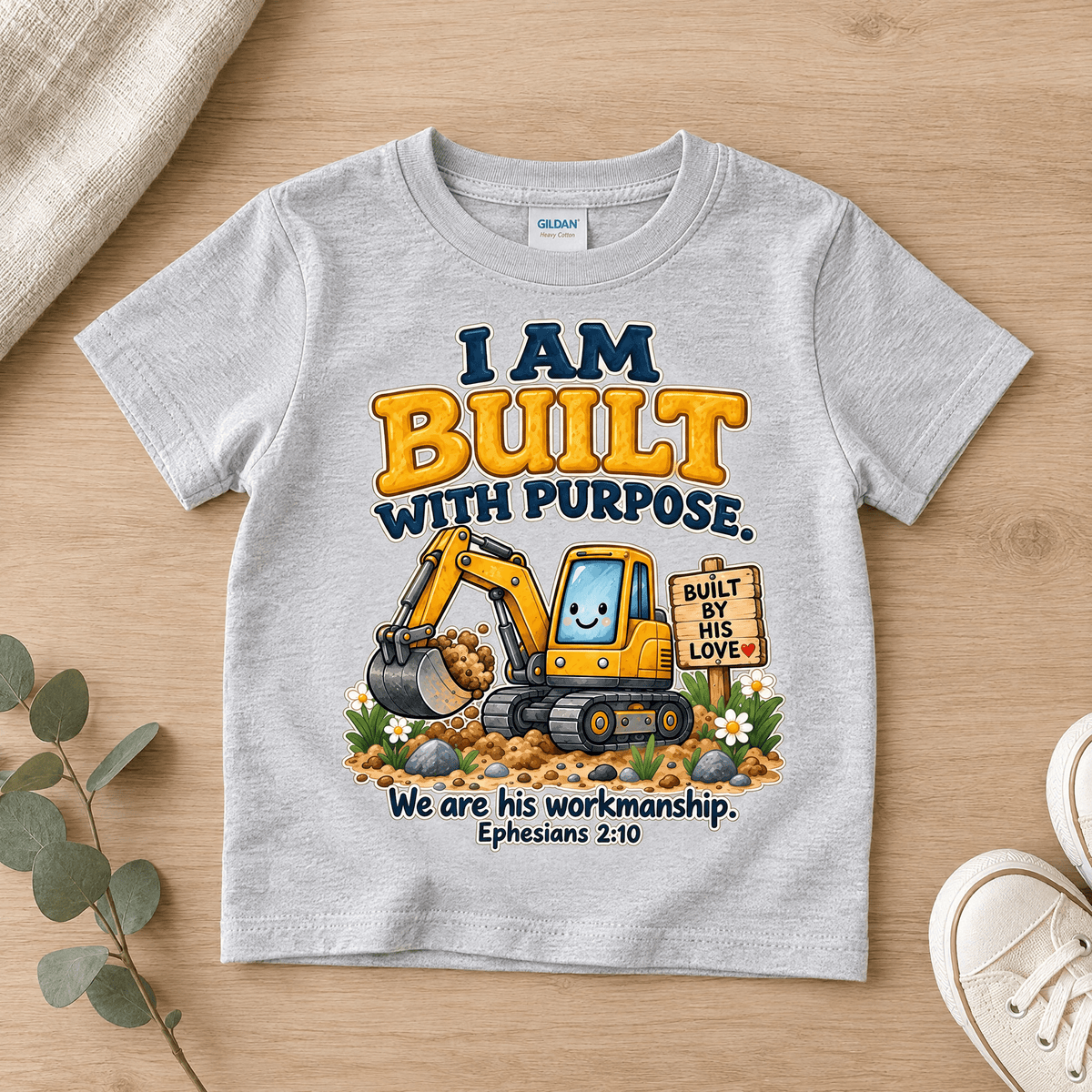 I AM Built Christian scripture shirt - I AM Kids