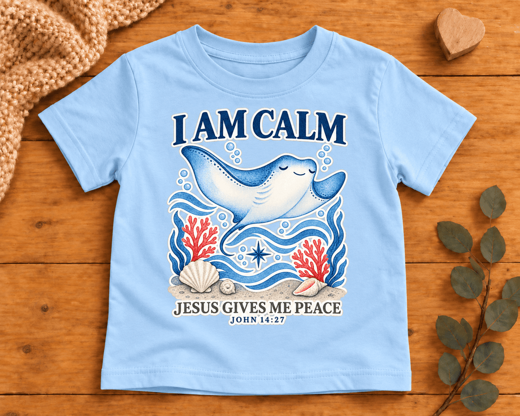 I AM Calm Christian scripture shirt - I AM Kids