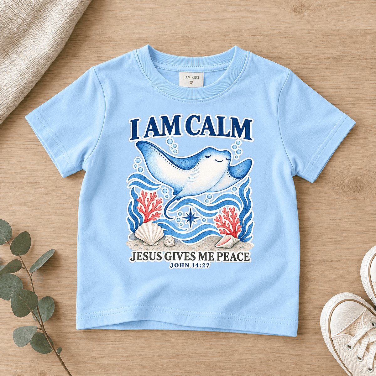 I AM Calm Christian scripture shirt - I AM Kids