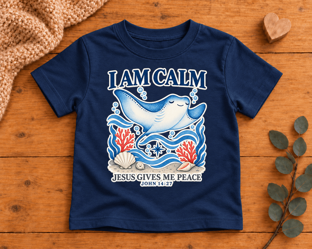 I AM Calm Christian scripture shirt - I AM Kids