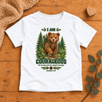 I AM COURAGEOUS Christian scripture shirt - I AM Kids