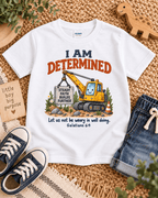 I AM Determined Christian scripture shirt - I AM Kids