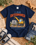 I AM Determined Christian scripture shirt - I AM Kids