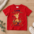 I AM FEARFULLY & WONDERFULLY MADE Giraffe Christian Kids T-Shirt | Psalm 139:14 Christian scripture shirt - I AM Kids