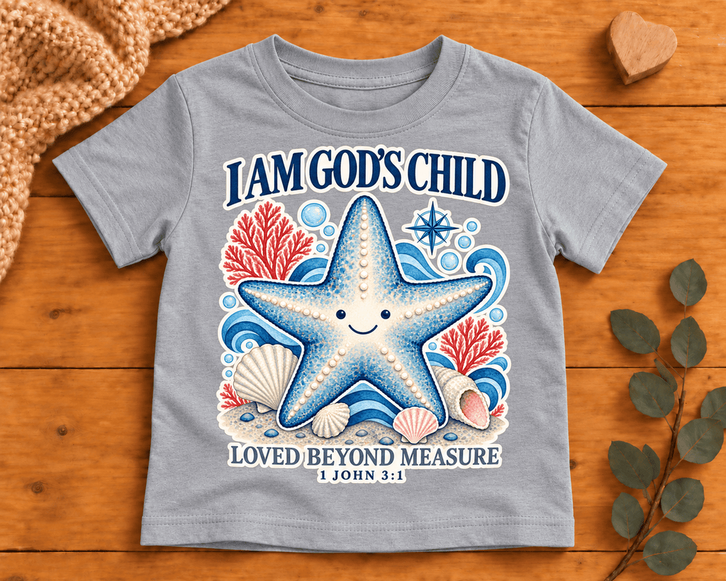 I Am God's Child Christian scripture shirt - I AM Kids