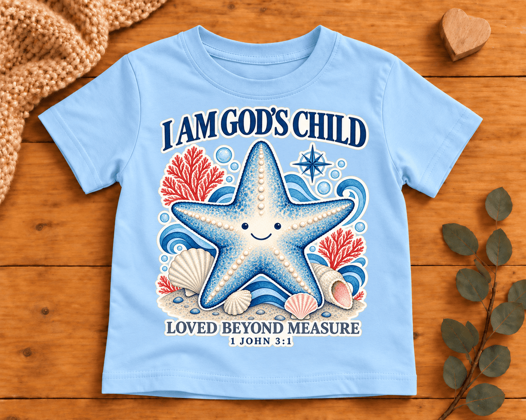 I Am God's Child Christian scripture shirt - I AM Kids