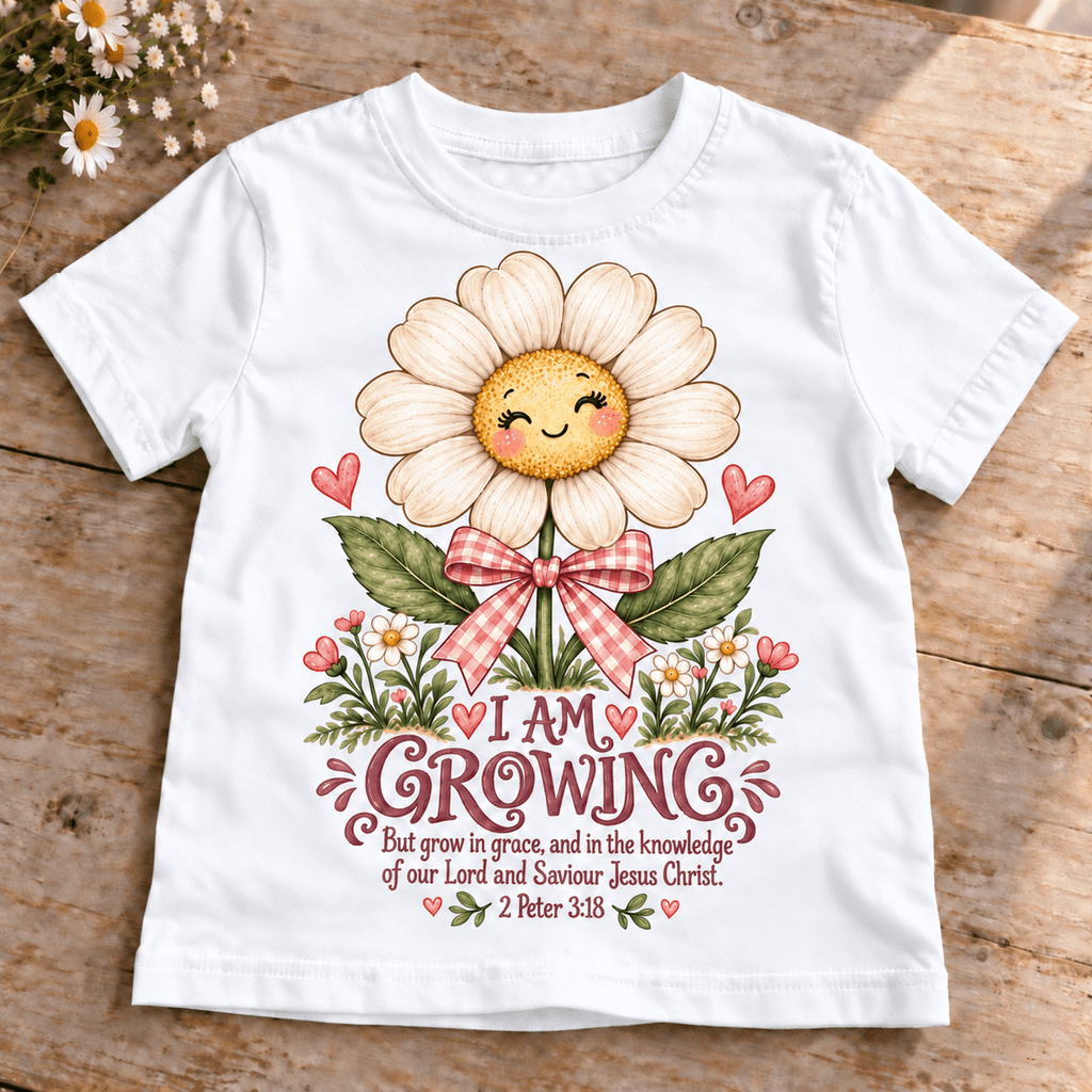 I AM GROWING Christian scripture shirt - I AM Kids