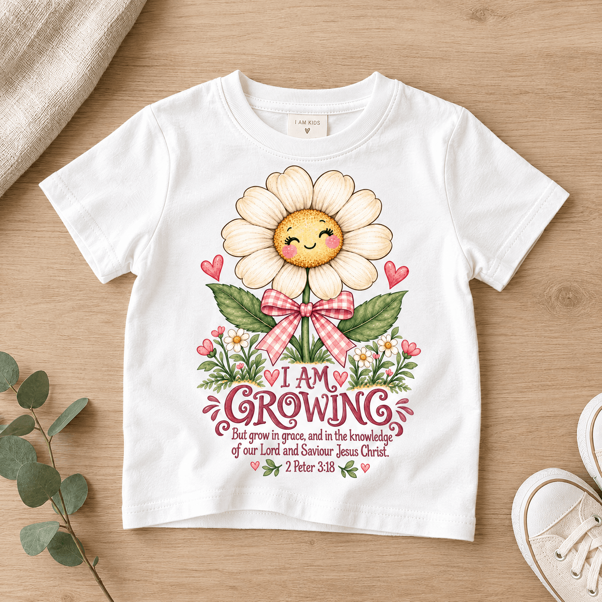 I AM GROWING Christian scripture shirt - I AM Kids
