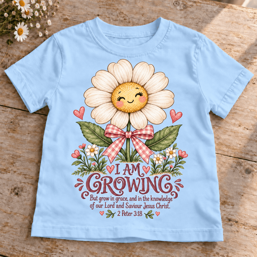 I AM GROWING Christian scripture shirt - I AM Kids
