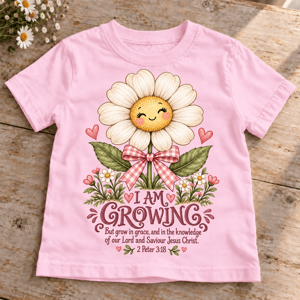 I AM GROWING Christian scripture shirt - I AM Kids