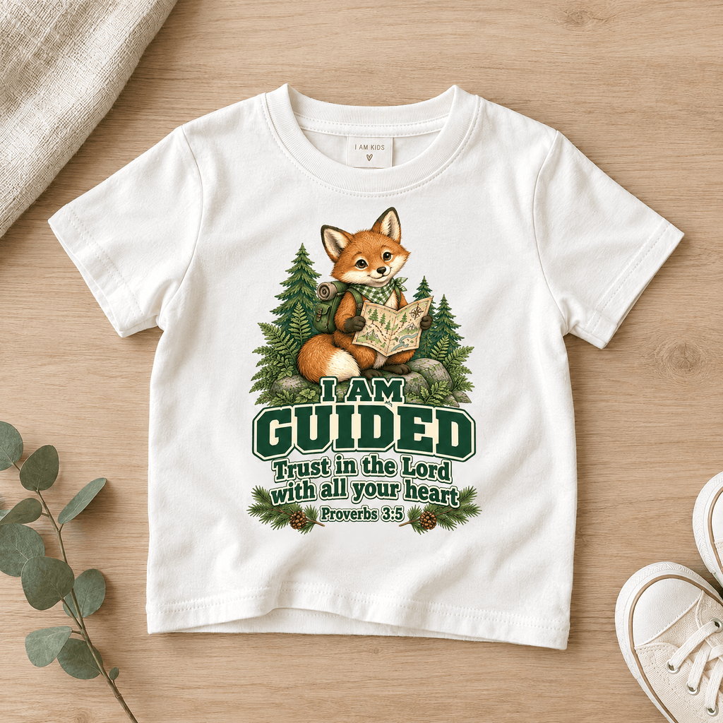 I AM GUIDED Christian scripture shirt - I AM Kids