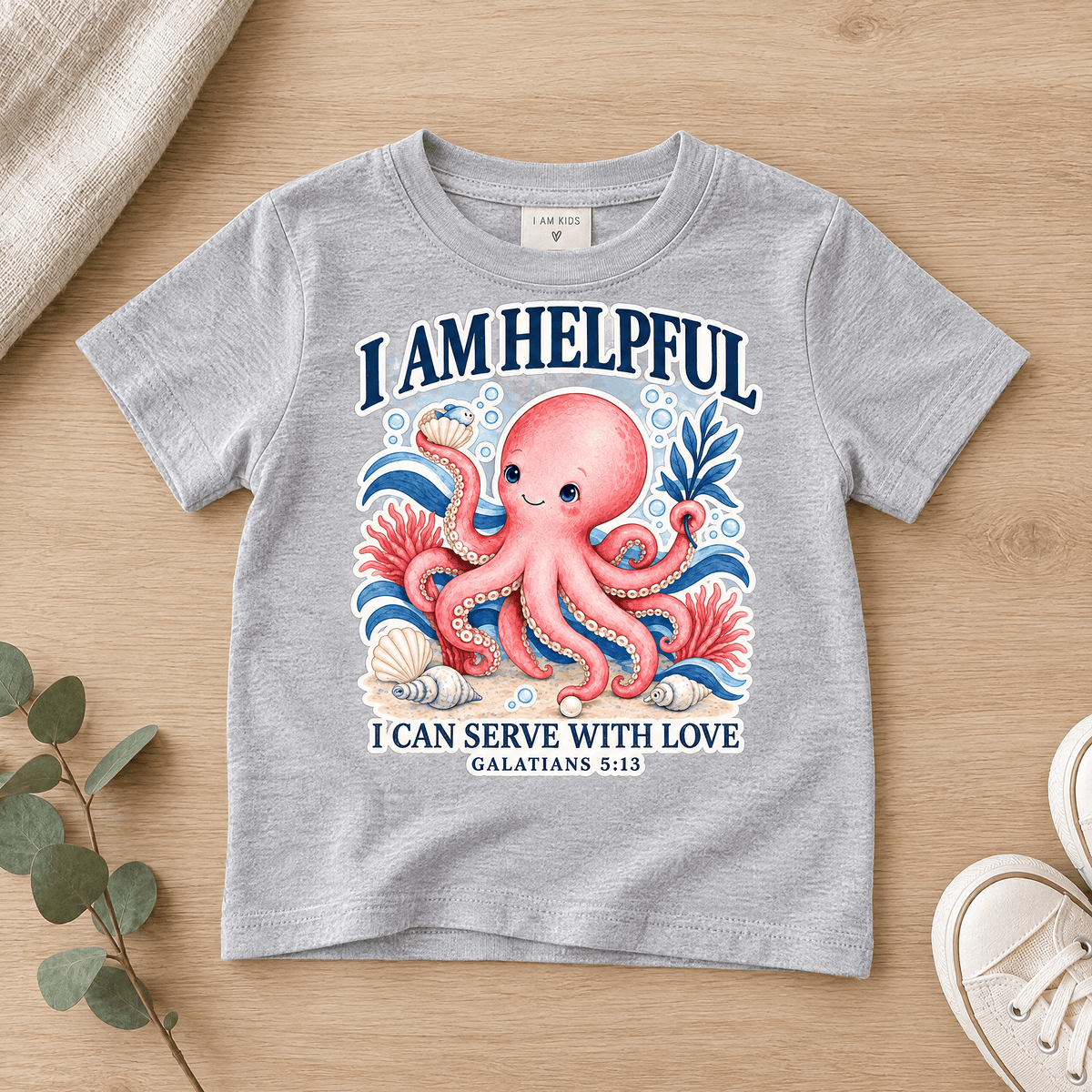 I Am Helpful Christian scripture shirt - I AM Kids