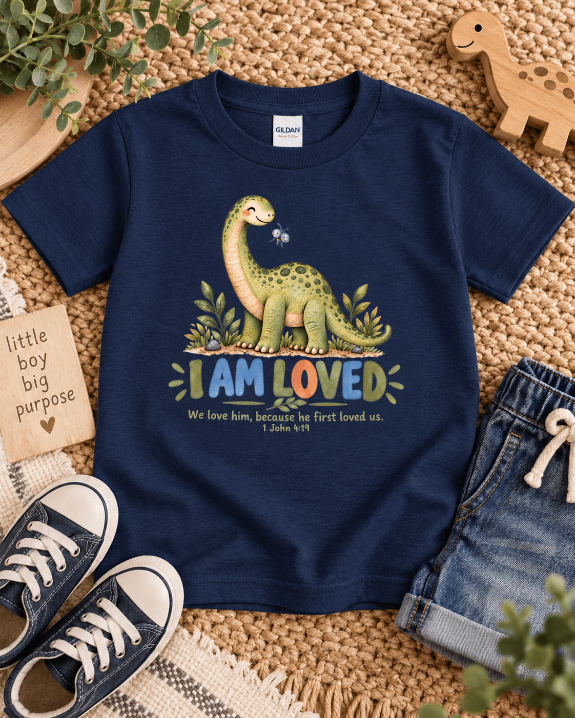I AM LOVED Christian scripture shirt - I AM Kids