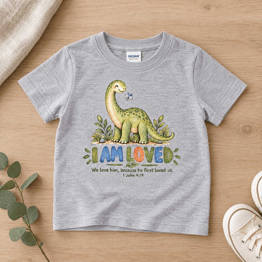 I AM LOVED Christian scripture shirt - I AM Kids