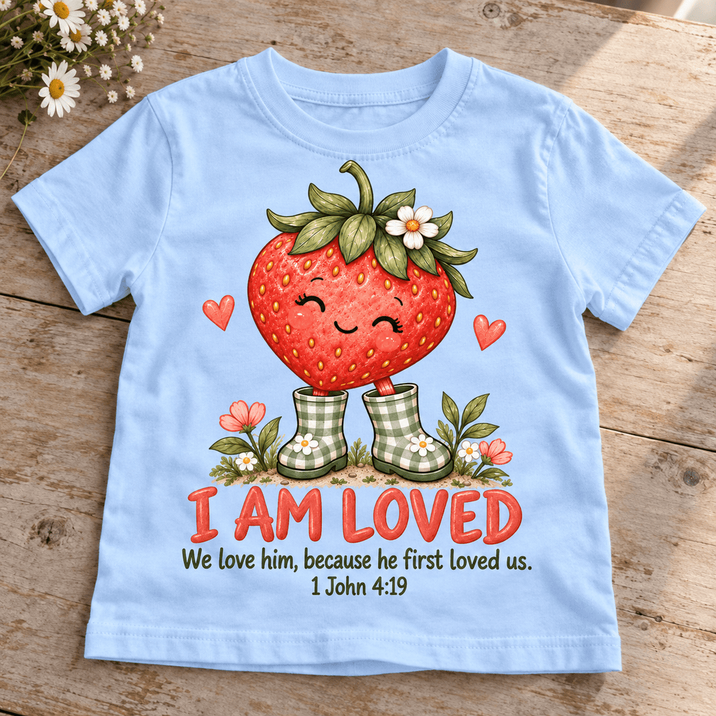 I AM LOVED Christian scripture shirt - I AM Kids
