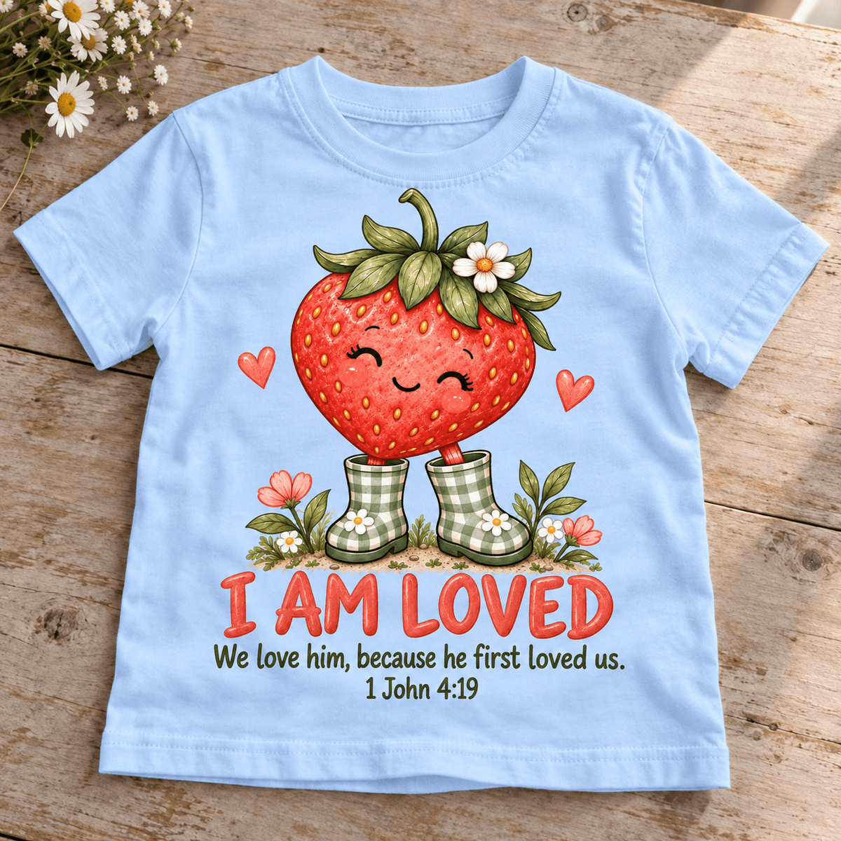 I AM LOVED Christian scripture shirt - I AM Kids