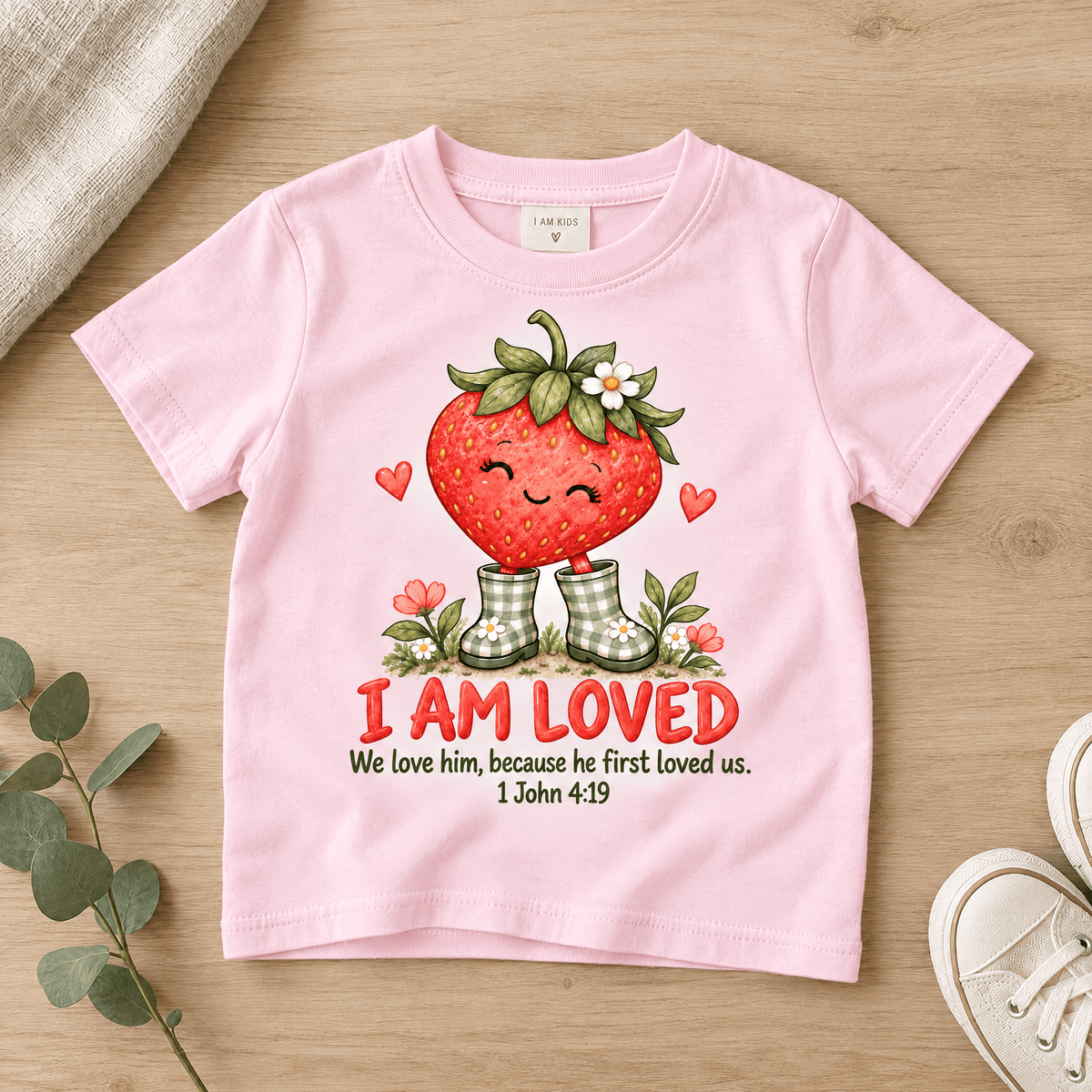 I AM LOVED Christian scripture shirt - I AM Kids