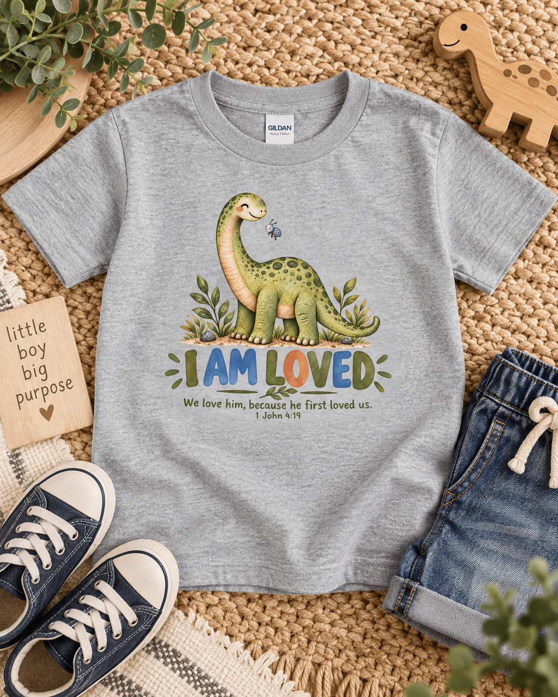 I AM LOVED Christian scripture shirt - I AM Kids