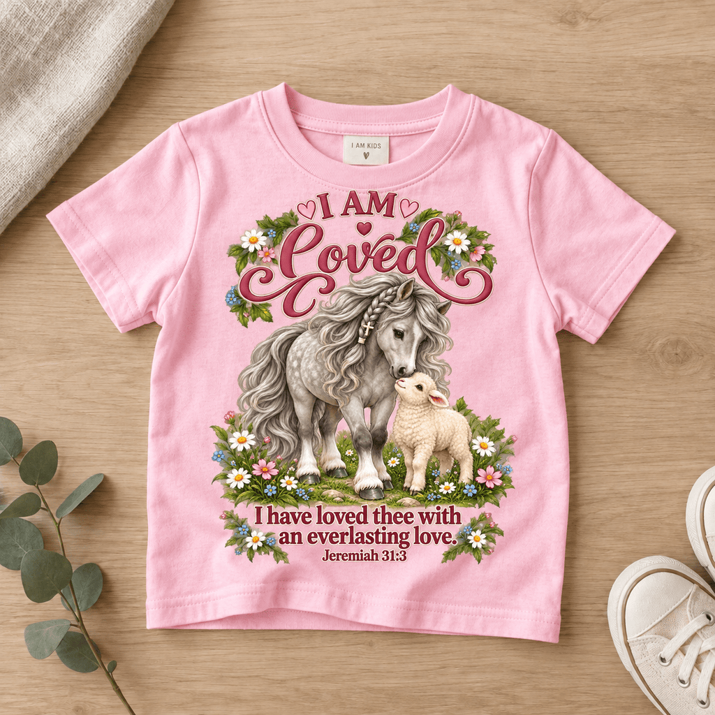 I Am Loved Christian scripture shirt - I AM Kids