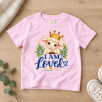 I AM LOVED Lamb Toddler T-Shirt | Ephesians 1:4 - copy Christian scripture shirt - I AM Kids