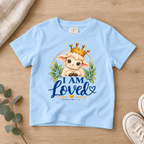 I AM LOVED Lamb Toddler T-Shirt | Ephesians 1:4 - copy Christian scripture shirt - I AM Kids