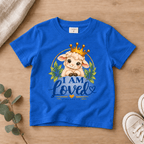 I AM LOVED Lamb Toddler T-Shirt | Ephesians 1:4 - copy Christian scripture shirt - I AM Kids