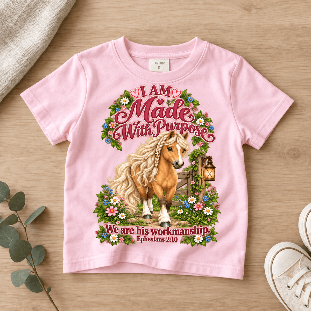 I Am Made with Purpose Christian scripture shirt - I AM Kids
