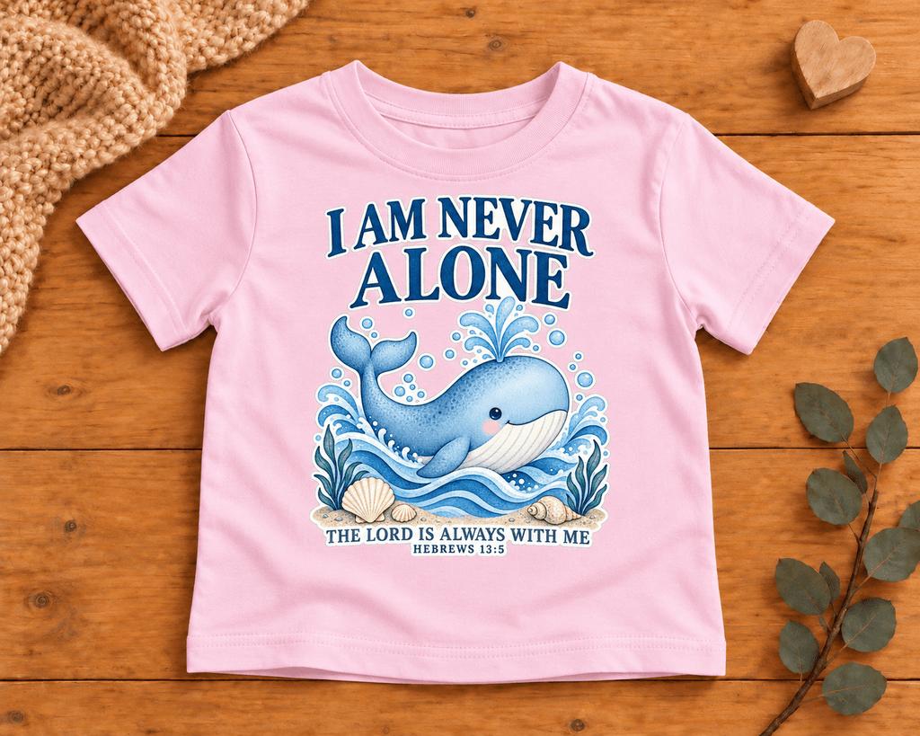 I AM Never Alone Christian scripture shirt - I AM Kids