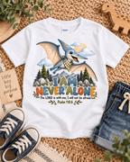 I AM NEVER ALONE Christian scripture shirt - I AM Kids