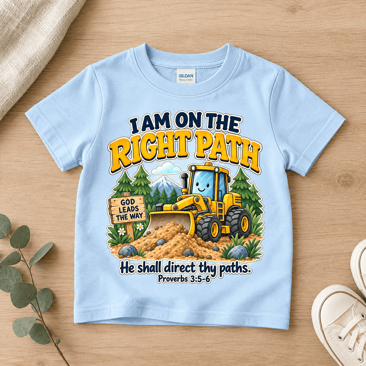 I AM on the Right Path Christian scripture shirt - I AM Kids