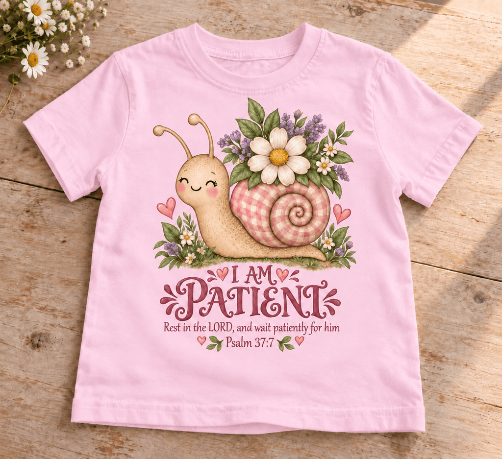 I AM PATIENT Christian scripture shirt - I AM Kids