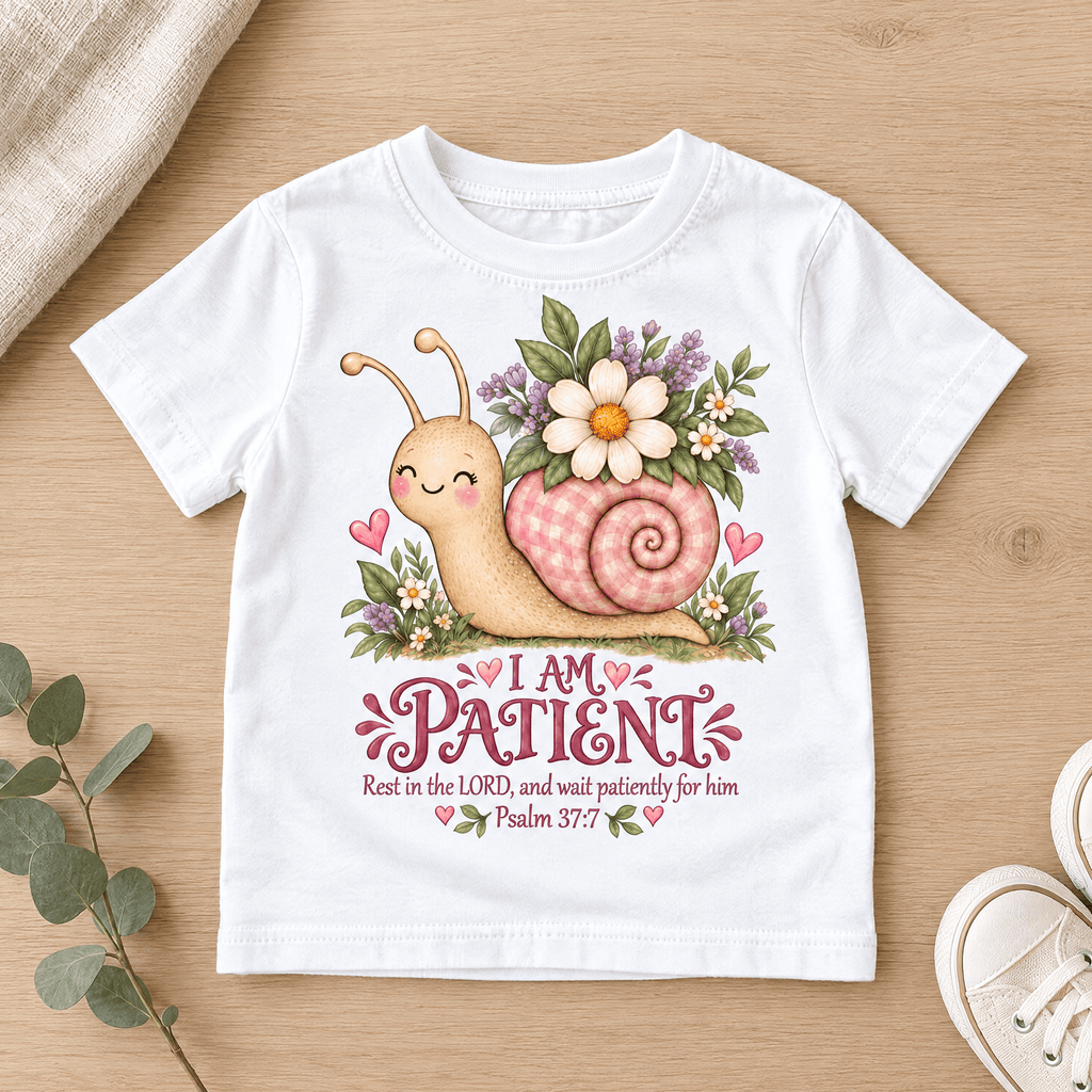 I AM PATIENT Christian scripture shirt - I AM Kids
