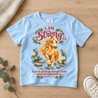 I Am Strong Christian scripture shirt - I AM Kids